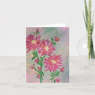Cartão De Agradecimento Placa de Nota Floral do Amaryllis