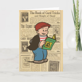 Cartão De Agradecimento Placa de Nota "Lendo o História em quadrinhos"