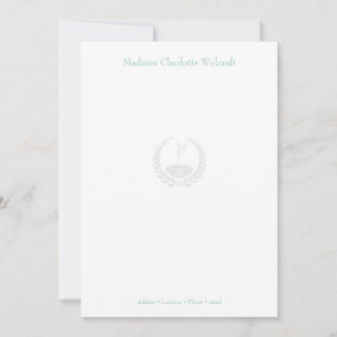 Cartão De Agradecimento Placa de Nota Plana Personalizada para Design de T