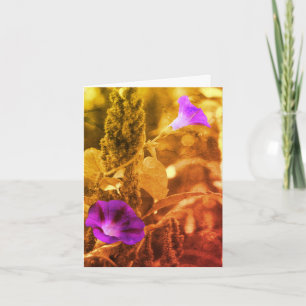 Cartão De Agradecimento Placa de Nota Preta e Branca para Glórias da Manhã