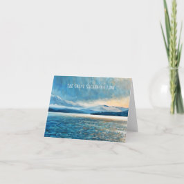 Cartão De Agradecimento Placa de Nota Sacandaga do Excelente - aquarela