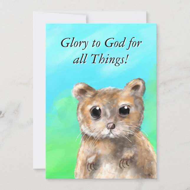 Cartão De Agradecimento Placa de Papel de carta de Joy Inesperada (Frente)