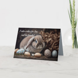 CARTÃO DE AGRADECIMENTO PLACA DE PÁSCOA FAMILIAR