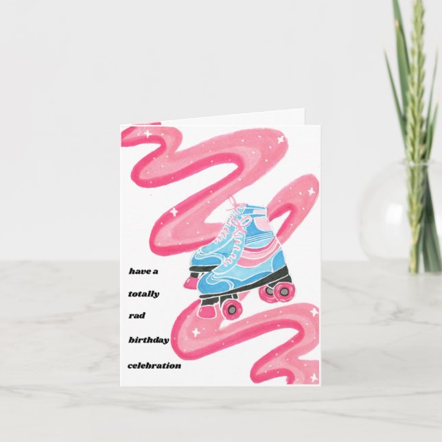 Cartão De Agradecimento Placa de patinagem do cilindro totalmente flexível (Frente)