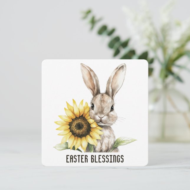 Cartão De Agradecimento Placa de Saudação de Bênçãos de páscoa (Em pé/Frente)