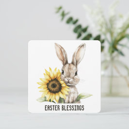 Cartão De Agradecimento Placa de Saudação de Bênçãos de páscoa