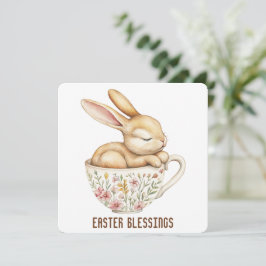 Cartão De Agradecimento Placa de Saudação de Bênçãos de páscoa