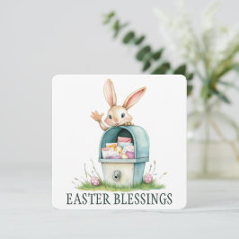 Cartão De Agradecimento Placa de Saudação de Bênçãos de páscoa