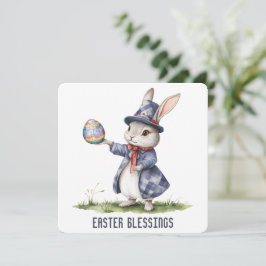 Cartão De Agradecimento Placa de Saudação de Bênçãos de páscoa