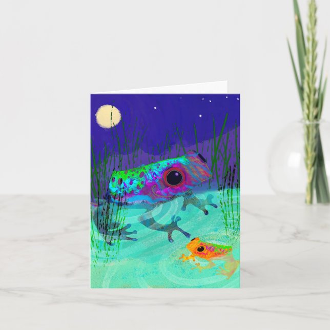 Cartão De Agradecimento Placa de saudação do VAZIO da Lua (Frente)