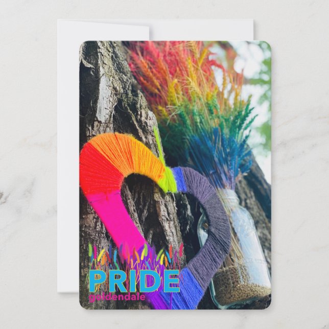 Cartão De Agradecimento Placa de saudação do Vazio PRIDE Goldendale 5x7 (Frente)