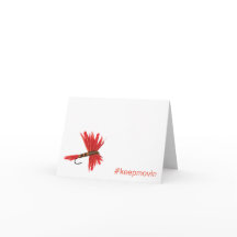 Placa de Saudação Dobrada Lucy Keepmovin Horizonta