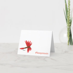 Cartão De Agradecimento Placa de Saudação Dobrada Lucy Keepmovin Horizonta