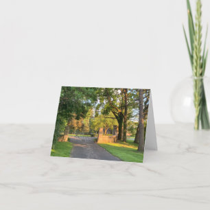 Cartão De Agradecimento Placa de saudação dobrada, pequena, 4" x 5,6"