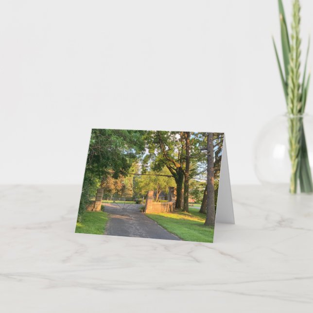 Cartão De Agradecimento Placa de saudação dobrada, pequena, 4" x 5,6" (Frente)