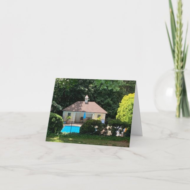 Cartão De Agradecimento Placa de saudação dobrada, pequena, 4" x 5,6" (Frente)