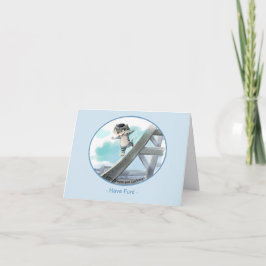 Cartão De Agradecimento Placa De Vazio De Torre Eiffel - Divertida (Vários