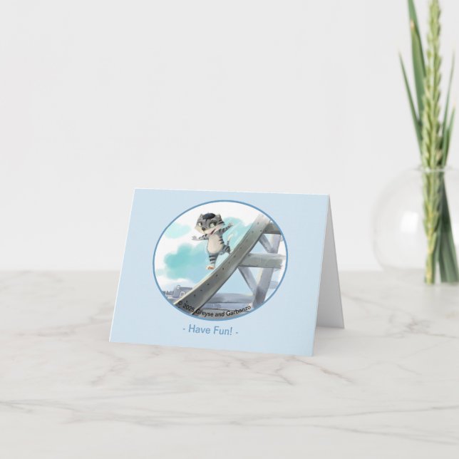 Cartão De Agradecimento Placa De Vazio De Torre Eiffel - Divertida (Vários (Frente)