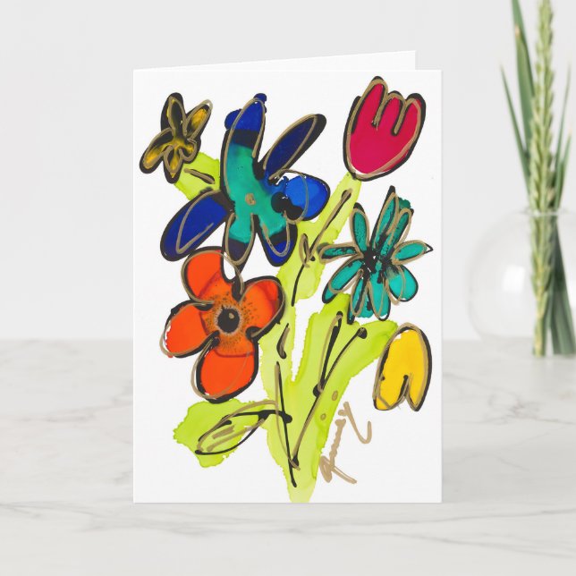 Cartão De Agradecimento Placa de Vazio do Groovy (Frente)