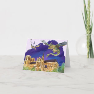 Cartão De Agradecimento Placa de Vazio Notre Dame (Vários Tamanhos)
