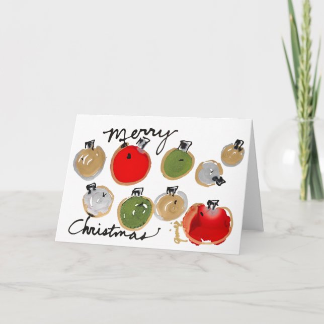 Cartão De Agradecimento Placa de Vazio Sparkle Feliz Natal (Frente)