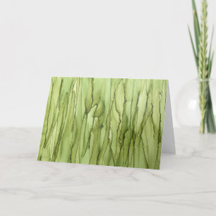 Cartão De Agradecimento Placa de Vazio Verde Peridot Incomum