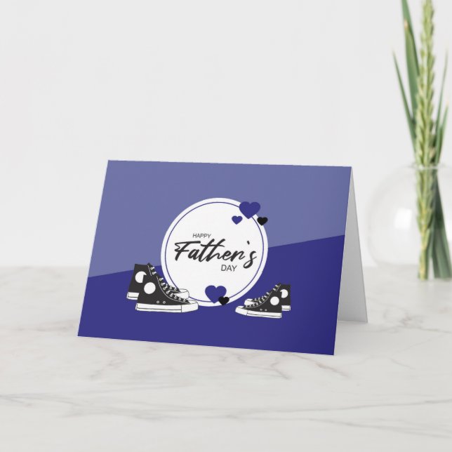 CARTÃO DE AGRADECIMENTO PLACA DIA DE OS PAIS TÊNIS (Frente)