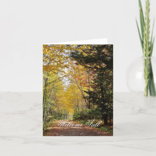 Cartão De Agradecimento Placa dobrada de boas-vindas (dentro do vazio)