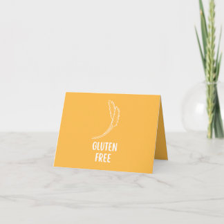 Cartão De Agradecimento Placa Etiqueta de Comida Gratuita