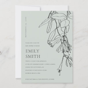 CARTÃO DE AGRADECIMENTO PLACA FLORAL DE CHÁ DE FRALDAS DE DESENHO DA LINH