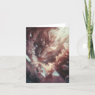 Cartão De Agradecimento Placa Guardiã do Rosa Quartz