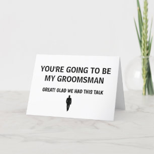 Cartão De Agradecimento Placa Mínima Simples de WEDDING de PADRINHO DE CAS