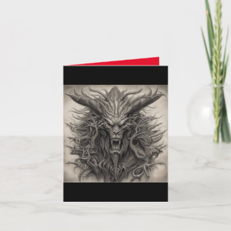 Cartão De Agradecimento Placa monstro de metal pesado