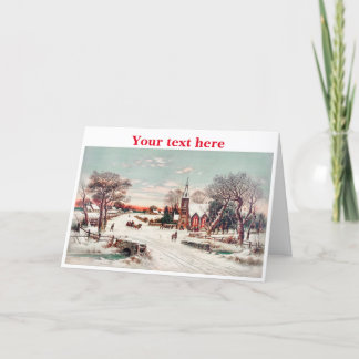 Cartão De Agradecimento placa natal vintage