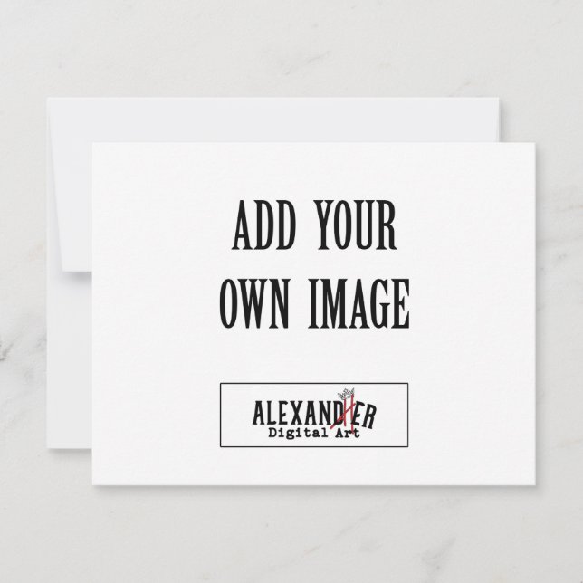 Cartão De Agradecimento Placa plana A2 horizontal de 4,25x5,5" (Frente)