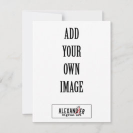 Cartão De Agradecimento Placa plana A2 vertical 4,25x5,5"