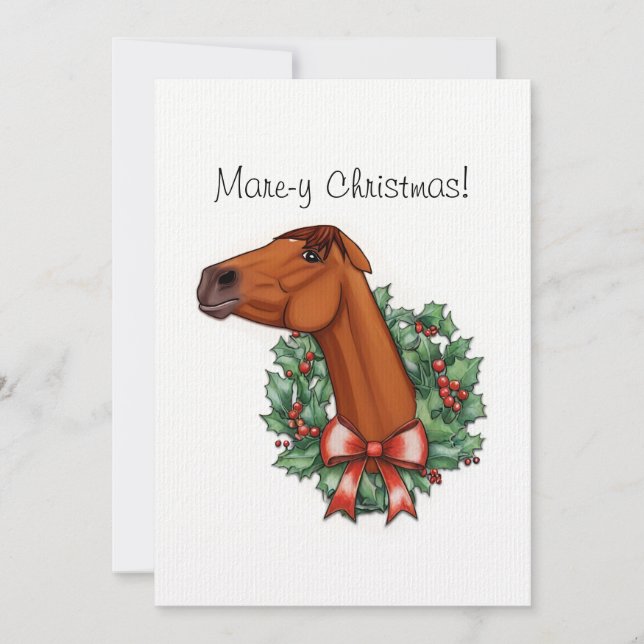 Cartão De Agradecimento Placa plana de Natal (Frente)