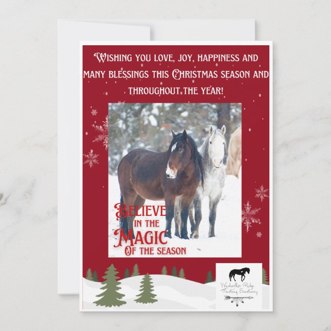 Cartão De Agradecimento Placa Plana Feriada (Frente)