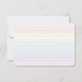 Cartão De Agradecimento Placa plana flexível do cotovelo flexível e pastel