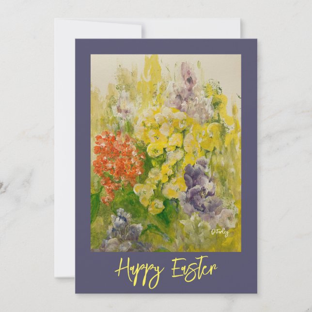 Cartão De Agradecimento Placa plana Think Primavera (Frente)