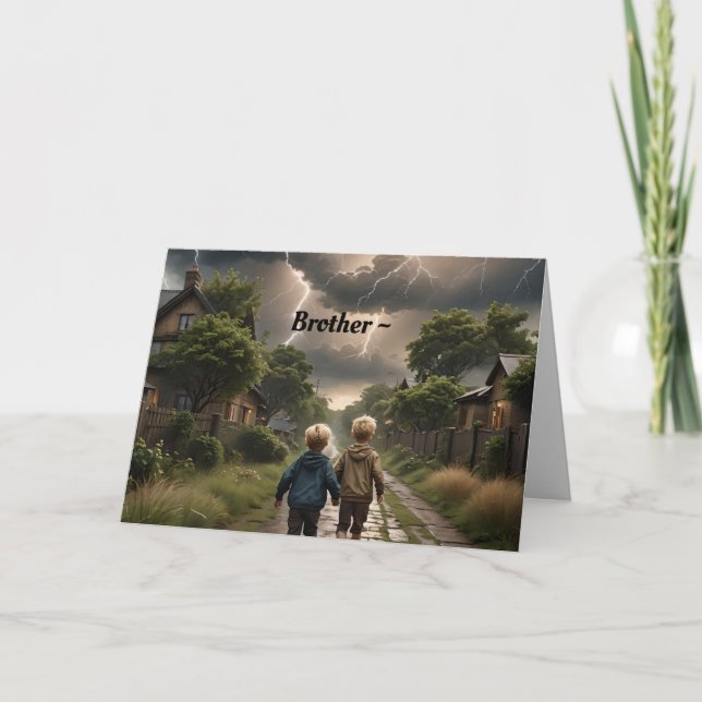 CARTÃO DE AGRADECIMENTO PLACA ROUGH TIMES (Frente)