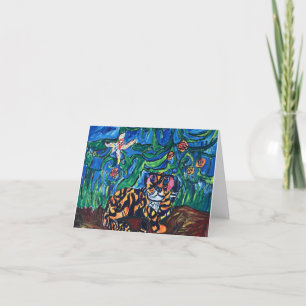 Cartão De Agradecimento Placa Tiger