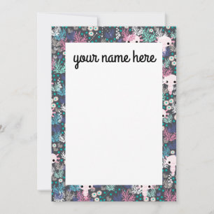 Cartão De Agradecimento Placas Axolotl personalizadas