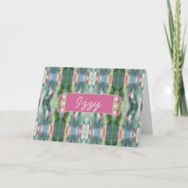 Cartão De Agradecimento Placas de Nota Personalizadas de abstrato Art