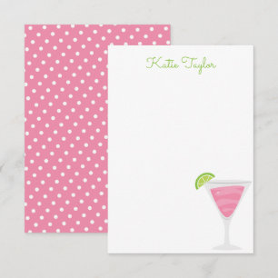 Cartão De Agradecimento Placas de Nota Personalizadas de Cocktail de Bolin