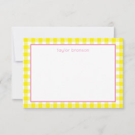 Cartão De Agradecimento Placas de Nota Personalizadas de Xadrez de Buffalo