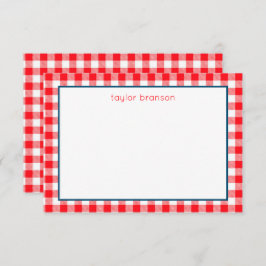 Cartão De Agradecimento Placas de Nota Personalizadas de Xadrez de Buffalo