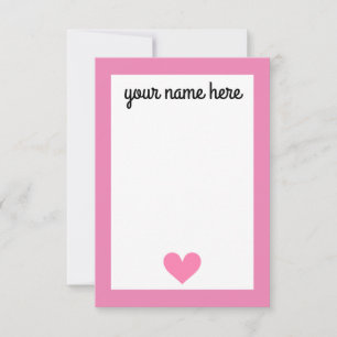 Cartão De Agradecimento Placas de Papel para Meninas Personalizadas