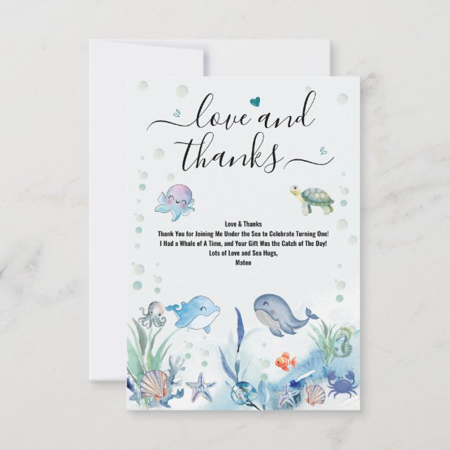 Cartão de Agradecimento Plano (Verso)