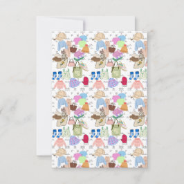 Cartão de agradecimento plano